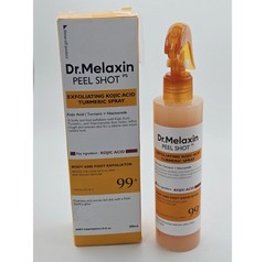 Dr Melaxin Peel Shot Exfoliating Kojic Acid Turmeric Spray Body Foot 6.76oz
