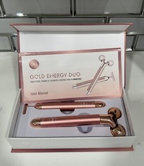 Ora Gold Energy Duo. Includes Microcurrent T-Bar & 360-Degree Roller
