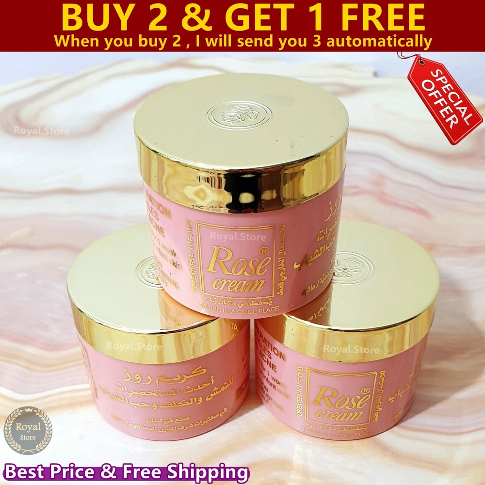 Rose cream 25g For freckles & Spots & Acne كريم روز – BUY 2 GET 1 FREE