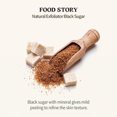 SKINFOOD Black Sugar Perfect Scrub Foam 180g – Detoxifying Pore Scrubs &
