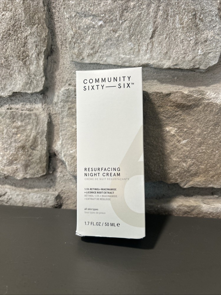Community Sixty Six Resurfacing Night Cream 1.7 fl oz 50ml New Sealed With Box