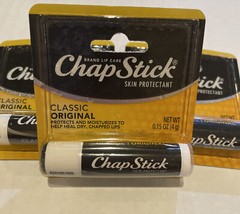 3 Chapstick Classic Original Lip Balm Tubes -0.15 Oz (Pk of 1×3) Skin Protectant