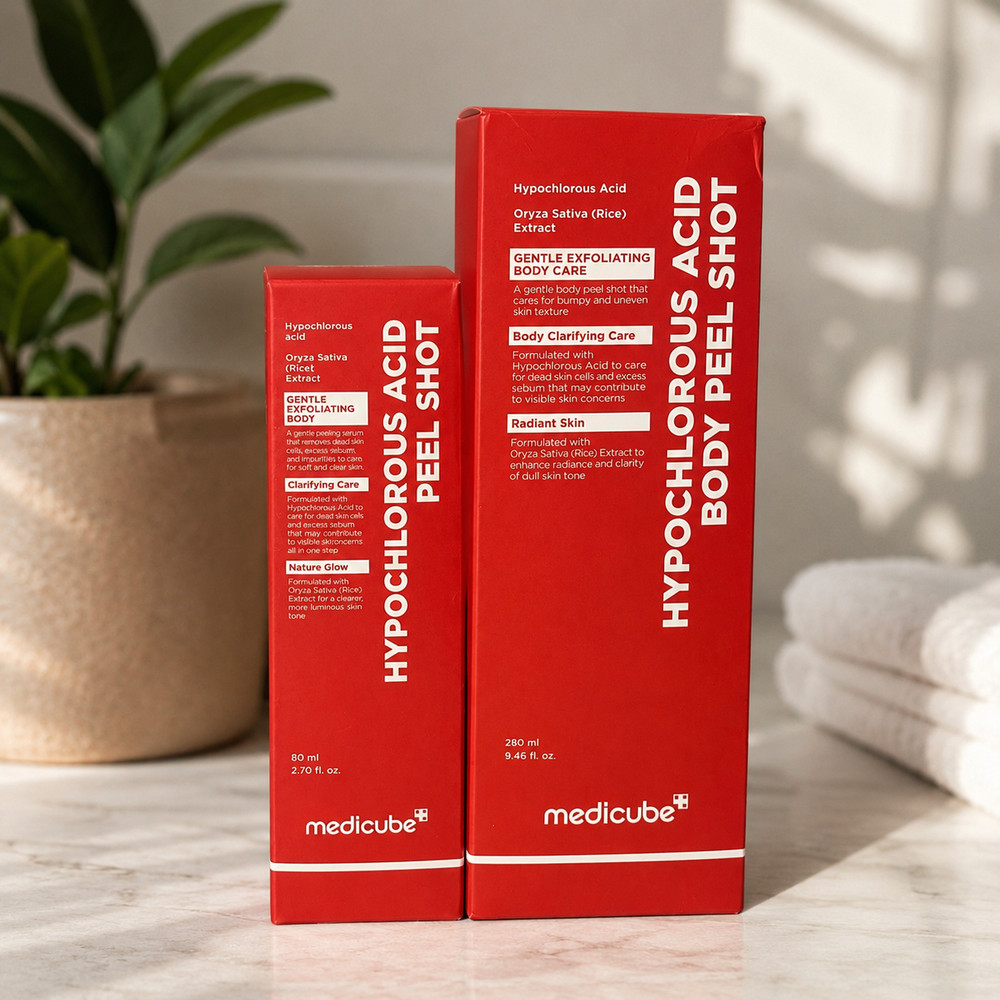 Medicube Hypochlorous Acid Peel Shot 80ml + Body Peel Shot 280ml Set NEW