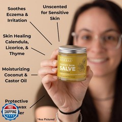 Ora&rsquo;s Amazing Herbal, Touchy Skin Salve, Eczema Cream Treatment, Anti-Itch Cr