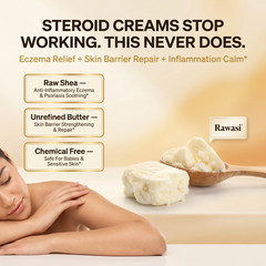 RAW AFRICAN SHEA BUTTER – White Deep Moisture Skin Glow Hair Nourish Eczema 1 lb
