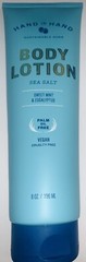 HAND IN HAND Sea Salt Body Lotion 8oz Sweet Mint & Eucalyptus SEALED