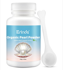 Erinde Organic Pearl Powder Mask 20000 Mesh 3.53oz White w/ Spoon