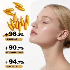 Hydrating serum capsules for skin care with vitamin E, 90 pieces