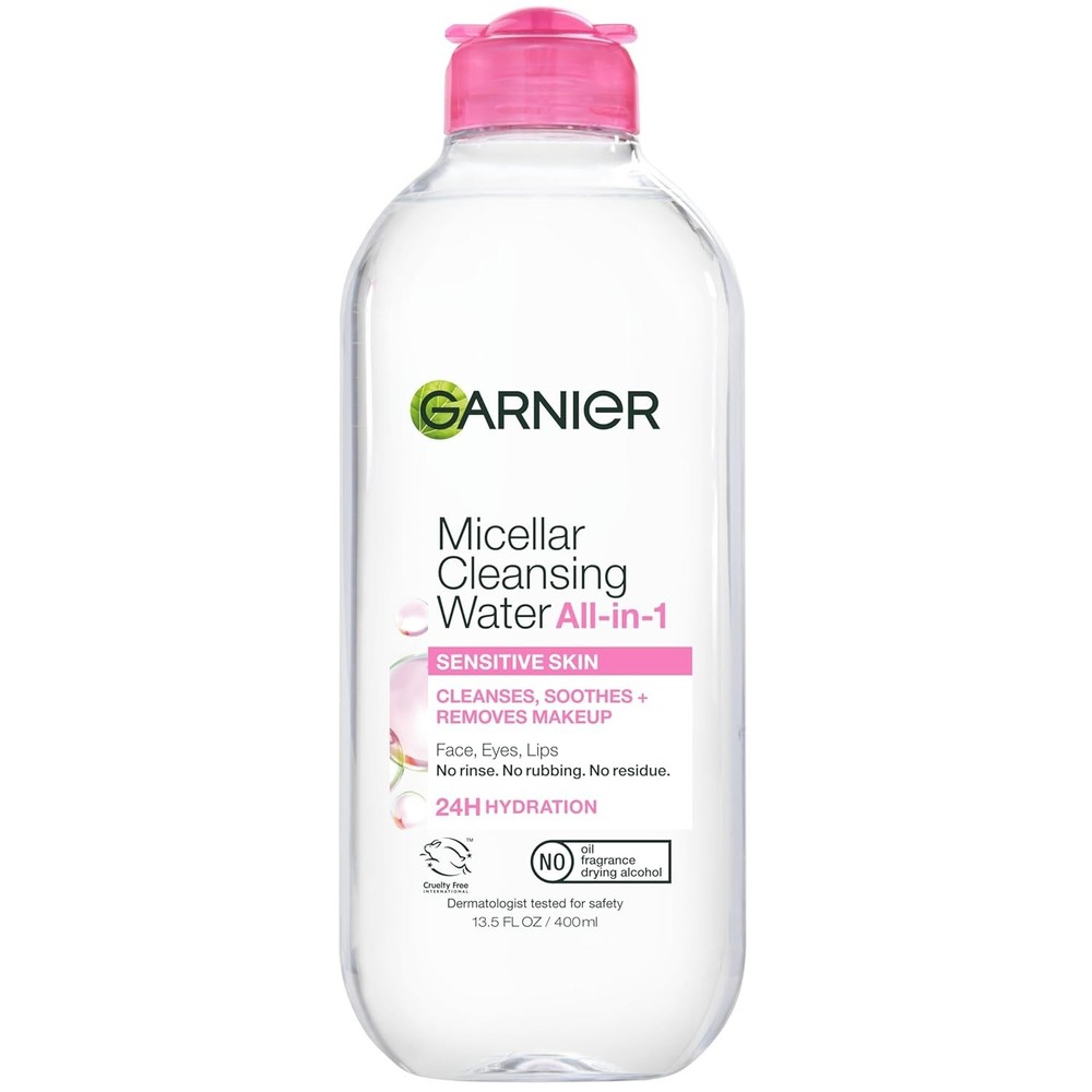 Garnier Micellar Water, Hydrating Facial Cleanser & Makeup Remover, Suitable for