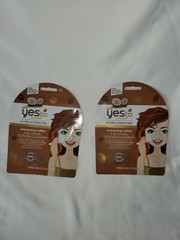 (2) Yes To Coconut & Coffee 3-in-1 Mask Scrub And Cleanser – Single Use 0.5 oz