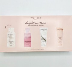 Wander Beauty Bright On Time Mini Taskers Skincare Essentials Set NIB Sealed 4pc