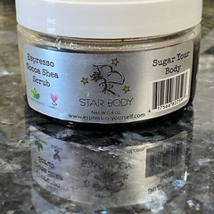 Star Body Espresso Anti-Cellulite Coffee Bean Bar AND Espresso Shea Sugar Scrub