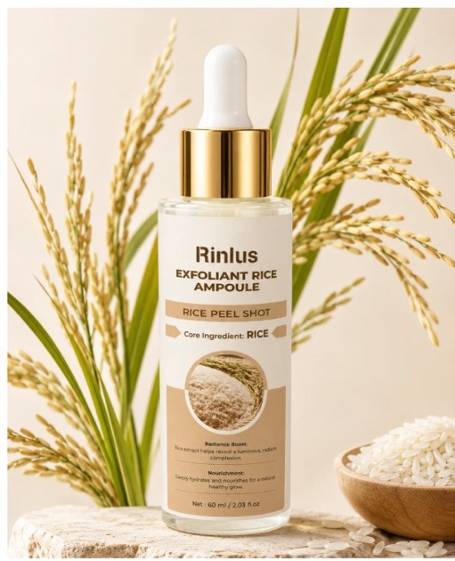 White Rice Exfoliant, White Rice Peeling Glow Ampoule, Rice Peel Shot