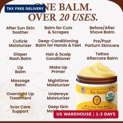 Sweet Bee Magic Organic Honey Bee Balm for Face, Skin & Body – All in One Honey