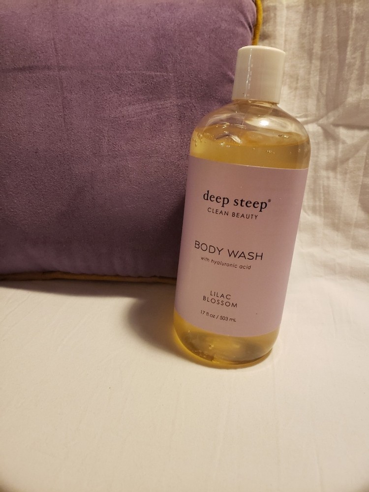 Deep Steep Body Wash, Lilac Blossom, with Hyaluronic Acid, 17 Fluid Ounces