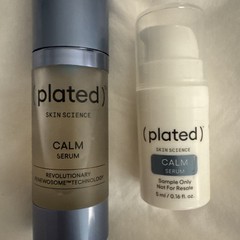 Plated Skin Science Calm Serum 15ml 0.5 fl oz & 5ml Travel Size New Ships Fast
