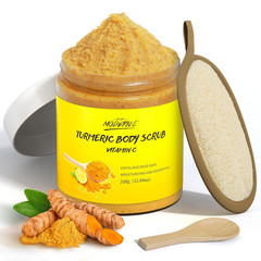 Turmeric Vitamin C Body Scrub Exfoliating Deep Cleansing Loofah for Dark Spots