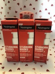 3x Neutrogena Stubborn Marks PM Treatment 1fl Retinol SA Damage Box