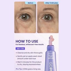 1pack Go Pure Instant Lift Eye Gel NEW PRODUCT DepuffsTightens Lifts 0.34 Oz NIB