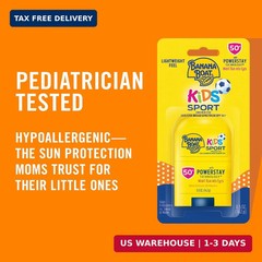 Banana Boat Kids Sunscreen Stick SPF 50 Oxybenzone Free Travel 0.5 oz