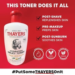 Thayers Hydrating Face Milky Toner with Snow Mushroom & Hyaluronic Acid 3oz/89ml