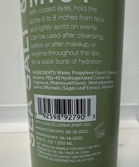Aromafields Sea Salt & Sage Hydrating Facial Mist Spray 6.76 fl oz