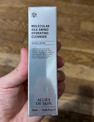 Allies of Skin Molecular Silk Amino Hydrating Cleanser 25ml 0.85 New In Box