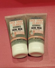 Lot 2 Soap & Glory Face Soap Clarity Vitamin C Facial Wash 1.69oz 50mL