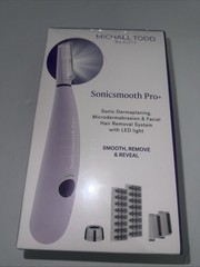 Michael Todd Beauty Sonicsmooth Pro+ Sonic Dermaplaning Facial Hair Removal New!