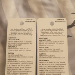 b·pure Hydrating Night Lip Mask Hyaluronic Acid Paraben Phthalate Free 0.35 oz