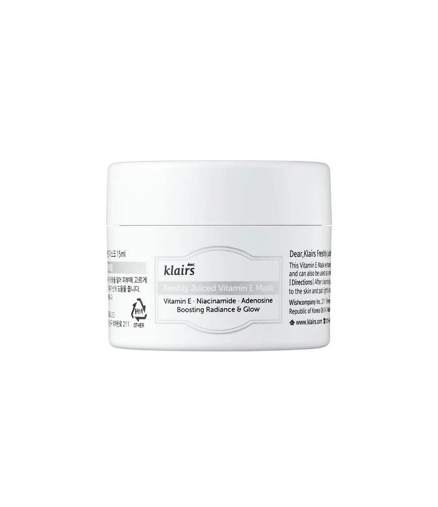 DearKlairs Freshly Juiced Vitamin E Mask, Moisturizer, 0.5 Fl Oz (Pack of 1)