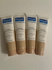 Lot Of 4-Dermasil OATMEAL FACIAL CLEANSER, OATMEAL & SNOW MUSHROOM 5oz. Each