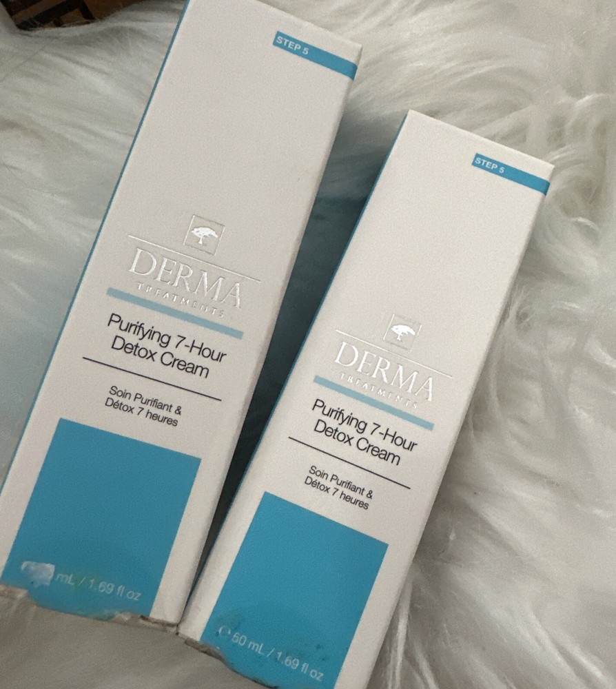 2Pcs Sealed Derma Treatments Purifying 7-hours Detox Cream