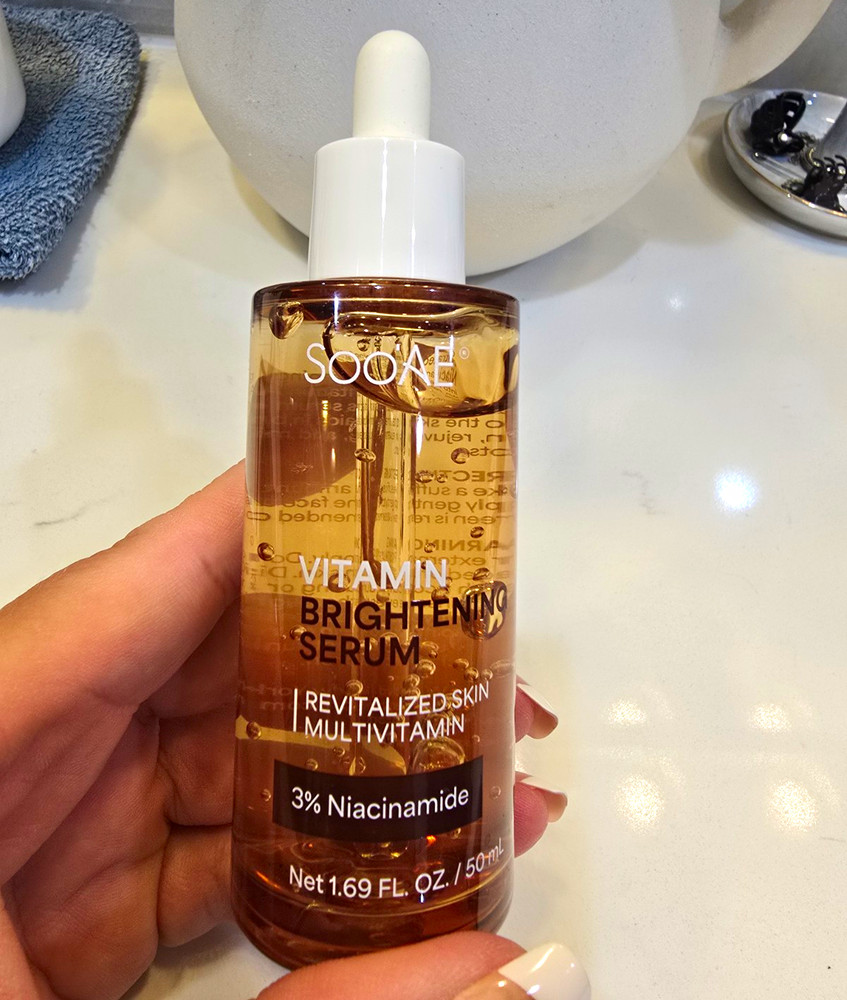 SOOAE Vitamin C Brightening Face Serum, 3% Niacinamide, 1.69 fl oz