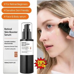 Retinal Skin Booster Serum, Beginner Friendly, Non Irritating, Retinol for Face