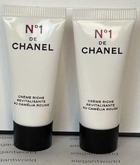 Chanel N°1 DE CHANEL CREME RICHE 5ml / .17fl oz x 2 SAMPLE TUBES