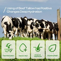 Beef Tallow for Skin: Handmade Beef Tallow for Face – Organic Grass-Fed Whipped