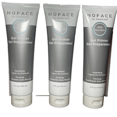 NuFACE Trinity ELE Lip Eye Facial Toning Device Coral Crush Pink Primer Gel