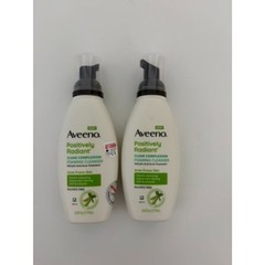 2 – 6 oz bottles aveeno positively radiant foaming cleanser NEW exp 2/2027