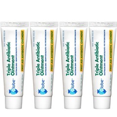 Globe Triple Antibiotic Ointment 1.0 oz 4 Pack, First Aid Ointment for Minor