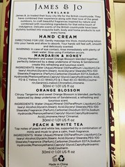 JAMES & JO ENGLAND HAND CREAM COLLECTION IN TIN. See Description For Details