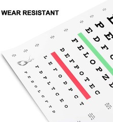 Snellen Eye Chart Eye Charts for Eye Exams 20 Feet 22×11 Inches Low Vision