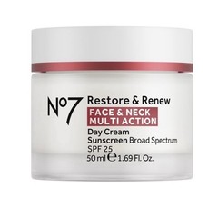 No7 Restore & Renew SPF30 Face & Neck Multi Action Day Cream, Exp: 03/2027