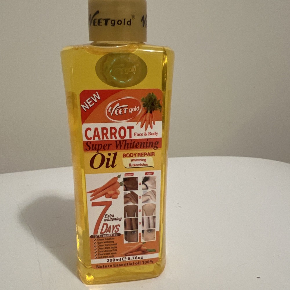Veet Gold Super Bright Oil Carrot Face And Body 200 Ml