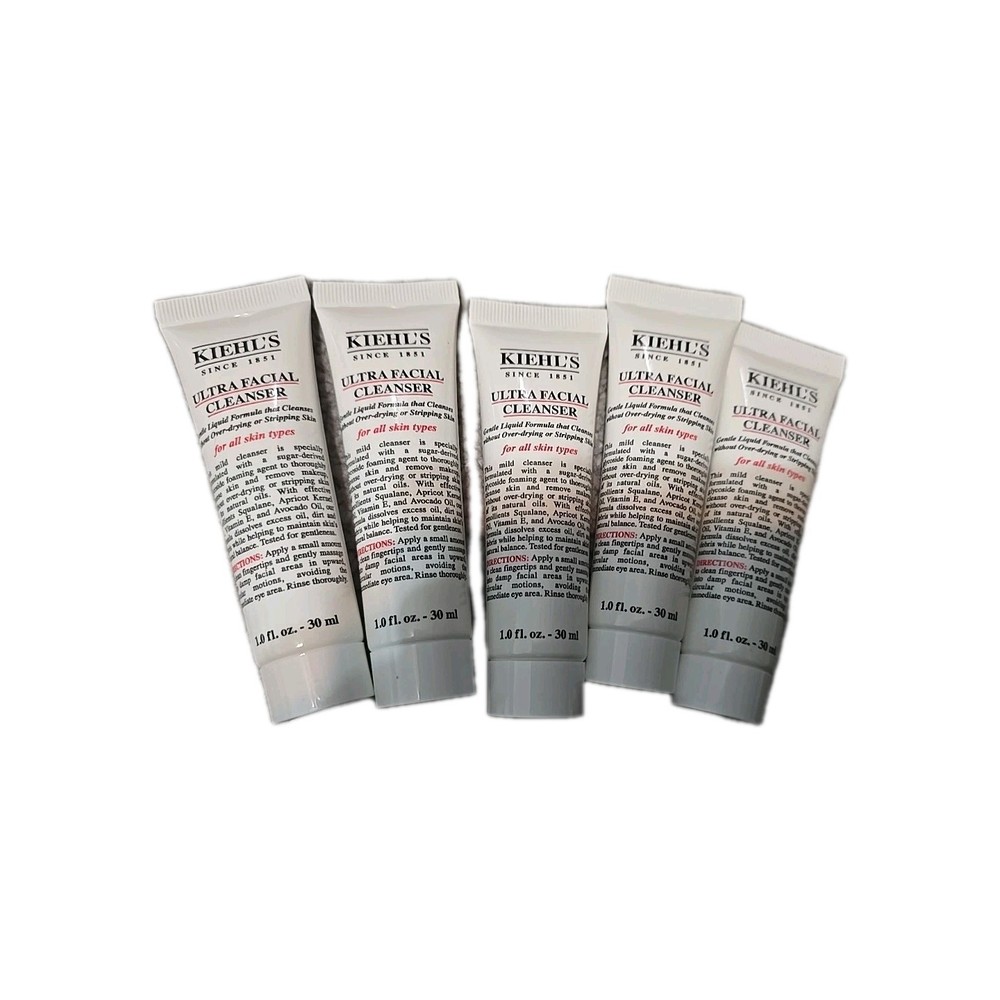 Lot 5 X Kiehl&rsquo;s Ultra Facial Cleanser 1 fl oz/30 mL each Total 150 ML