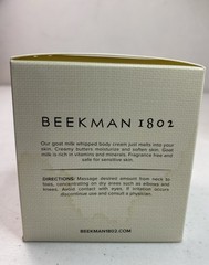Beekman 1802 Pure Fragrance Free Lotion Goat Milk Whipped Body Cream 8 oz. New
