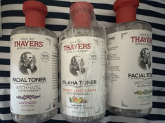 Lot of 3 Thayers Facial Toner – Lavender, Gylcolic+Lactic Acids, Cucumber – 8.5