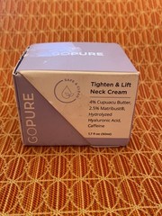 New & Sealed! Go Pure Tighten & Lift Neck Firming Cream 1.7 Oz 50ml Exp. 2/2028