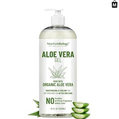 Cooling Aloe Vera Gel for Face and Body – Moisturizing After Sun Care – 12 Fl Oz