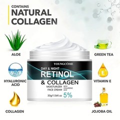 Day And Night Retinol & Collagen Moisturizer Face Cream W Hyaluronic Acid 2.0oz